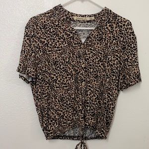 kohl’s cheeta print shirt NEW WITH TAGS💕